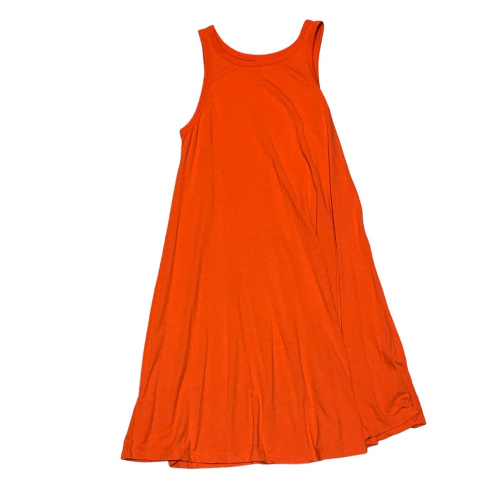 Jersey-Knit Sleeveless Swing Dress
